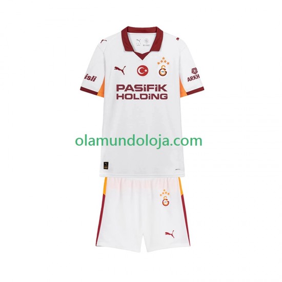 Camisola Galatasaray Criança Equipamento Segundo 2025-2026 Manga Curta